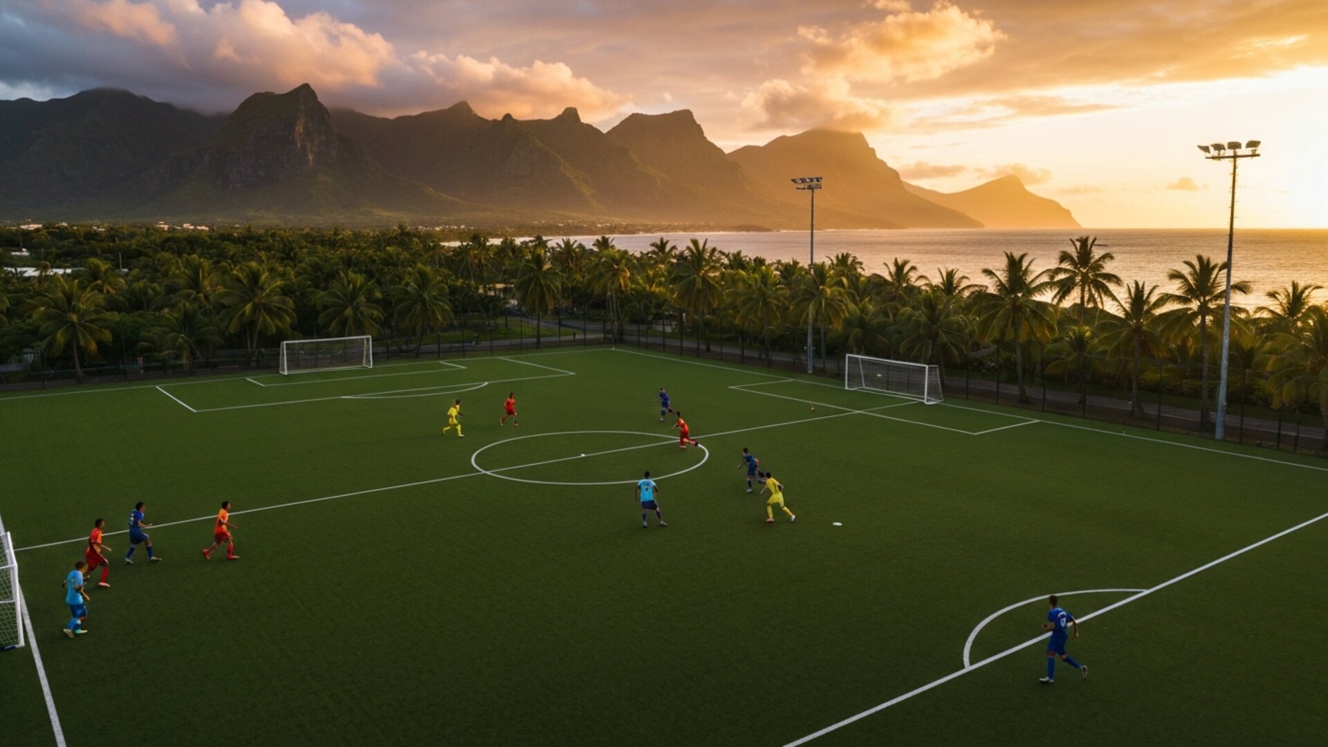 Où jouer au football à Maurice : tous les terrains 5v5, 7v7 et 11v11